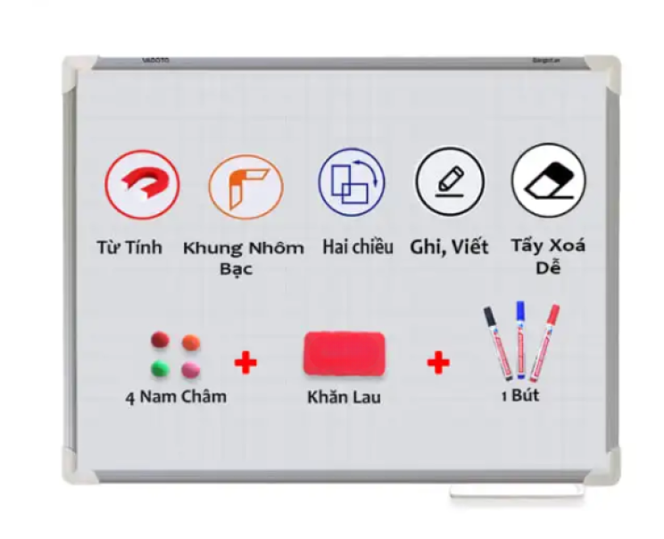 Bảng Từ Trắng Treo Tường 120x60
