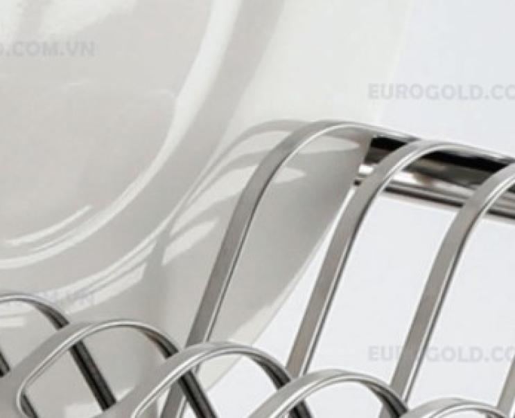Giá bát cố định chữ V tủ trên Inox SUS304 dạng nan EU01070 – Eurogold