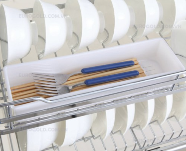 Giá bát đĩa nâng hạ inox 304 EVI160 – Eurogold